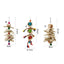 Parrot Toy Useful Recreational Pet Bird Toy Corn Rind Rattan Ball Bird Chew Toy for Parakeet