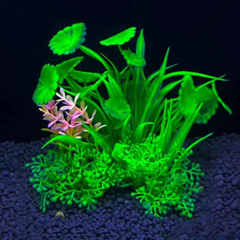 Artificial Underwater Plastic Plants Aquarium Fish Tank Aquatic Fake Shrub Green Water Grass Viewing Simulation Decoration