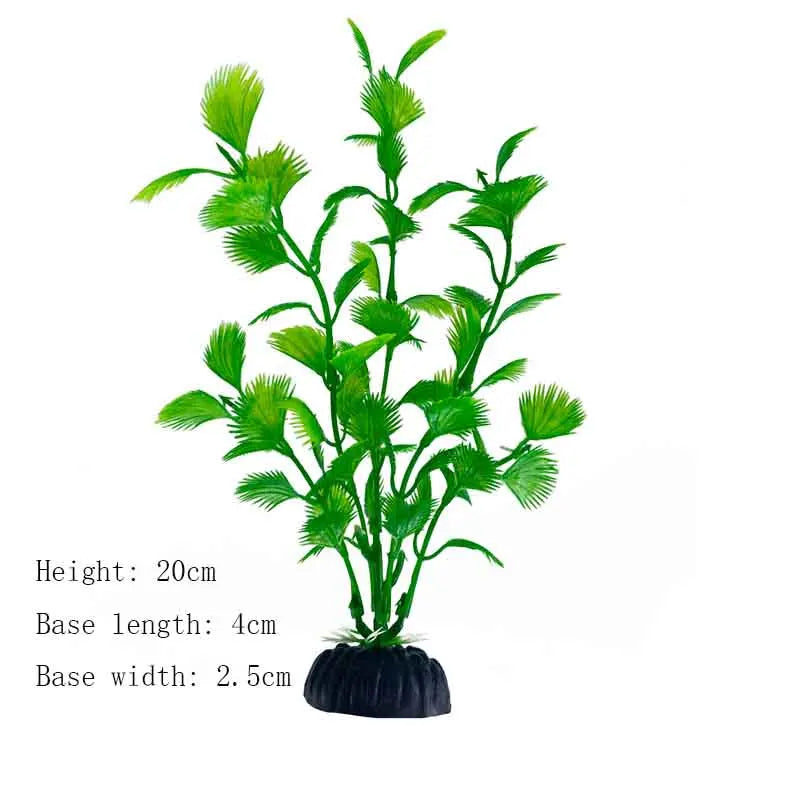 Artificial Underwater Plastic Plants Aquarium Fish Tank Aquatic Fake Shrub Green Water Grass Viewing Simulation Decoration