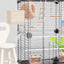 Large Birdcage Standing Ornamental BirdCage Easy To Clean Large Space House Breeding Bird Flight Cage Home Crate Parrot Nest