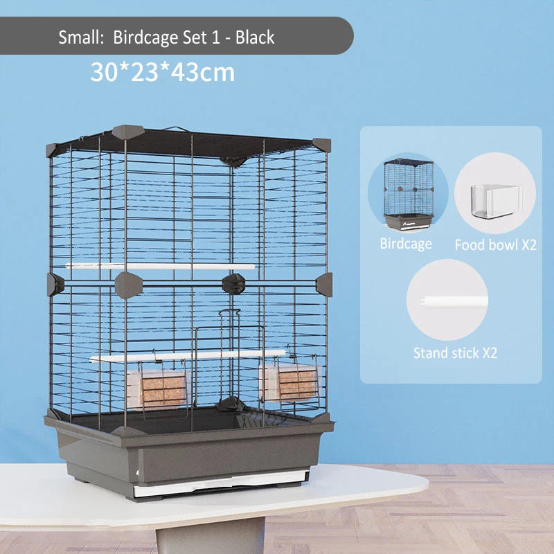 Large Birdcage Standing Ornamental BirdCage Easy To Clean Large Space House Breeding Bird Flight Cage Home Crate Parrot Nest