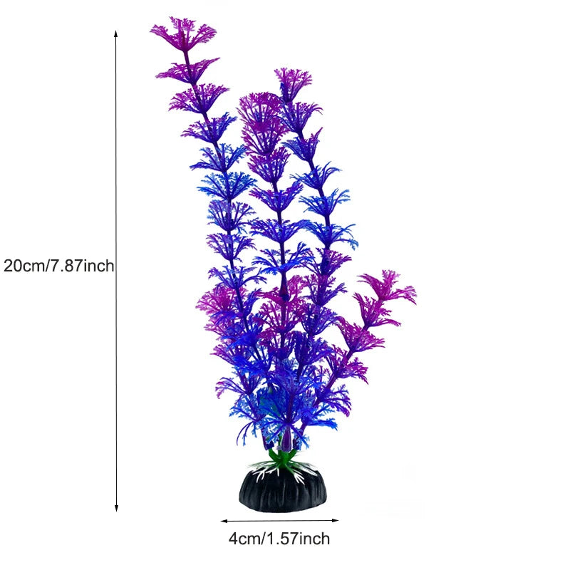 Artificial Aquarium Decor Plants Plastic Aquatic Plants Underwater Plants Aquarium Accessories Decoration Piante Acquario