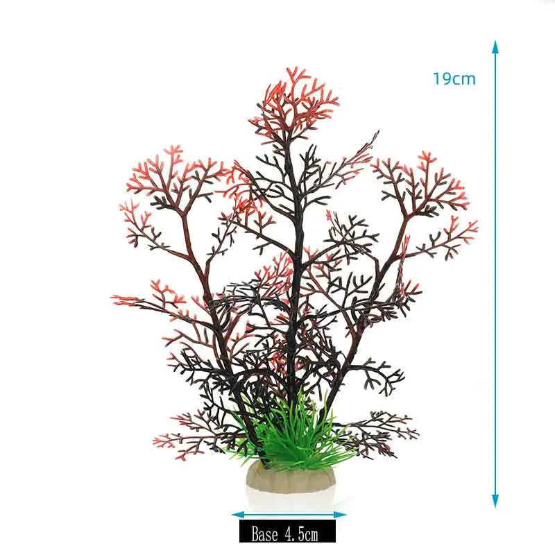 Artificial Aquarium Plants Decoration Fish Tank Water Plant Grass Ornament Plastic Underwater Aquatic Water Weeds Viewing Decor