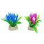 UXCELL 2PCS Fish Tank Water Weeds Artificial Plants Grass Simulation Plant Flower Aquarium Ornament Grass Decoration Accessories