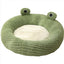 Cartoon Frog-Shaped Pet Bed