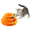 Three Levels Pet Cat Toy Tower Tracks Disc