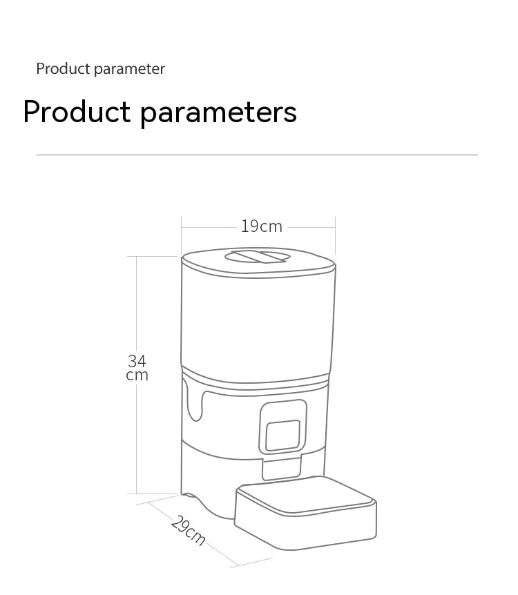 6L Smart Automatic Pet Feeder with Remote WiFi Control