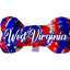 Pet & Dog Plush Bone Toys, "West Virginia State Options" (Available in different pattern options)