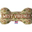 Pet & Dog Plush Bone Toys, "West Virginia State Options" (Available in different pattern options)