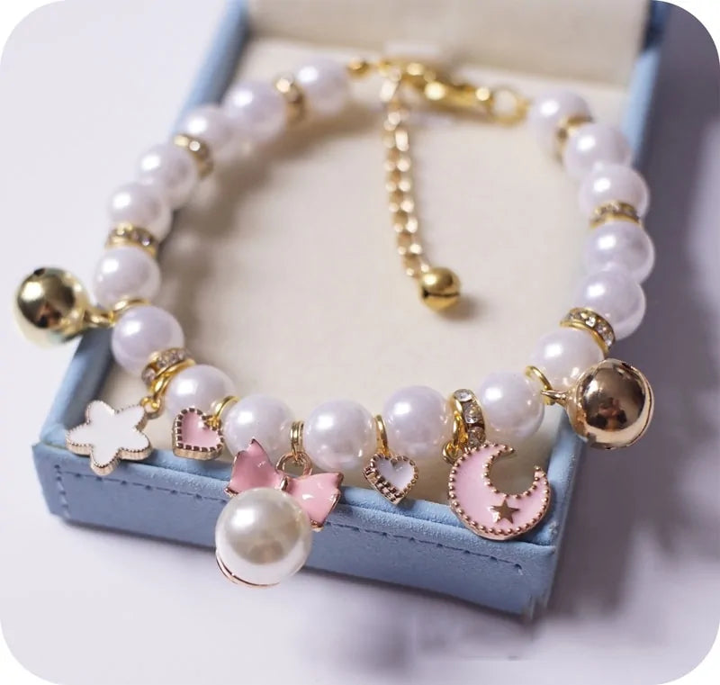 Princess Pearl Pet Necklace for Small Animals