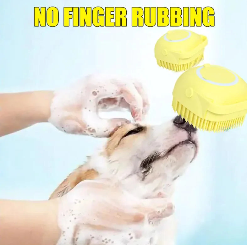 Soft Pet Bath Brush Dog Bathroom Shampoo