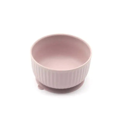 Silicone non slip small pet watering bowl cat bowl dog feeding Soft Pink