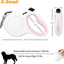 Retractable Dog Leash with Dispenser and Poop Bags