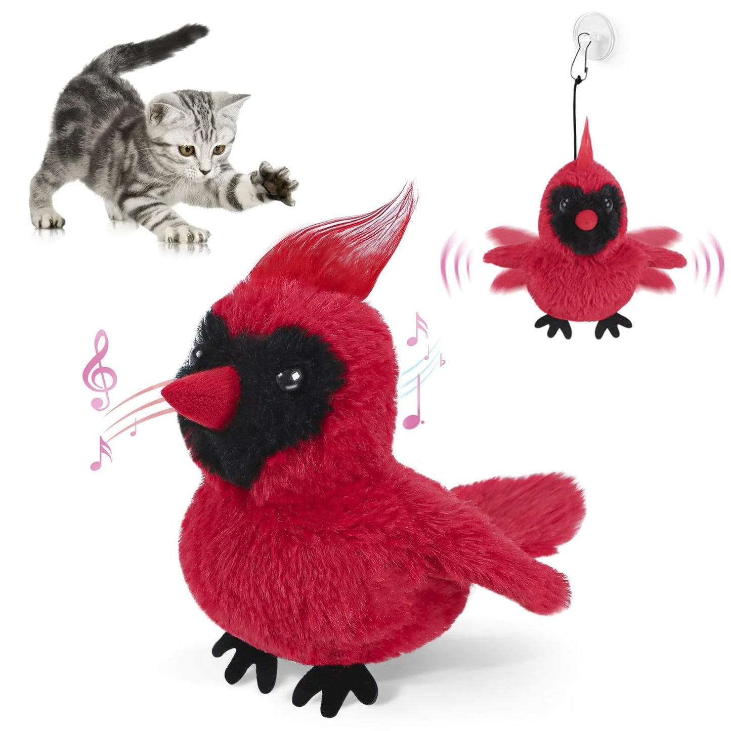 USB Rechargeable Flapping Bird Cat Toy