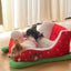 Cozy Christmas Sleigh Pet Bed