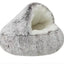 Semi-Closed Cat Bed with Universal Cover - Four Seasons Nest for Small Dogs and Pets