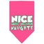 Christmas Pet and Dog Bandana Screen Printed, "Nice Until Proven Naughty"