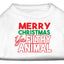 Holiday Pet Dog & Cat Shirt Screen Printed, "Merry Christmas Ya Filthy Animal"