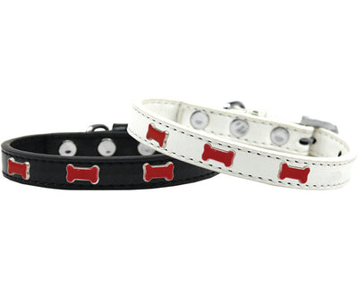 Dog, Puppy & Pet Widget Fashion  Collar, "Red Bone"