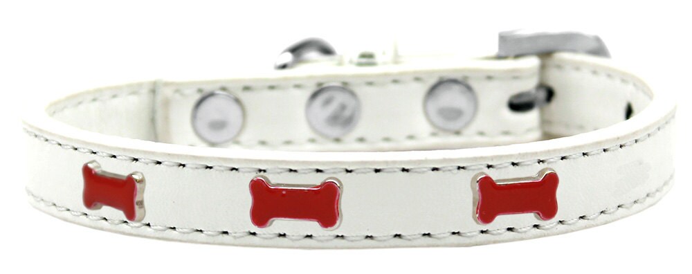 Dog, Puppy & Pet Widget Fashion  Collar, "Red Bone"