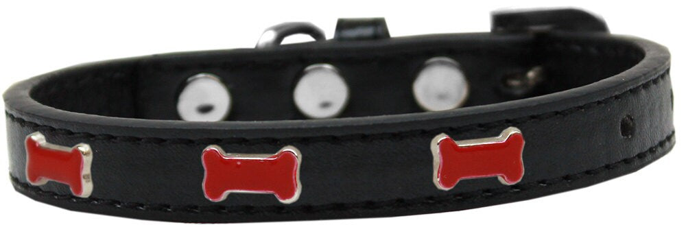 Dog, Puppy & Pet Widget Fashion  Collar, "Red Bone"