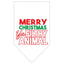 Christmas Pet and Dog Bandana Screen Printed, "Merry Christmas, Ya Filthy Animal"