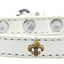 Dog, Puppy & Pet Widget Fashion  Collar, "Bronze Fleur De Lis"