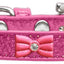 Dog, Puppy & Pet Widget Ice Cream Collar, "Pink Glitter Bow"