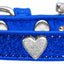 Dog, Puppy & Pet Widget Ice Cream Collar, "Silver Heart"