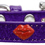 Dog, Puppy & Pet Widget Ice Cream Collar, "Red Glitter Lips"