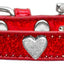 Dog, Puppy & Pet Widget Ice Cream Collar, "Silver Heart"