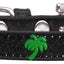 Dog, Puppy & Pet Widget Ice Cream Collar, "Green Palm Tree"