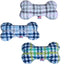 Pet and Dog Plush 6" Bone Toy, "Classic Plaids Group" (Available in 3 different colorway options!)