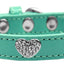 Dog, Puppy & Pet Widget Fashion Collar, "Clear Crystal Heart"