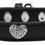 Dog, Puppy & Pet Widget Fashion Collar, "Clear Crystal Heart"