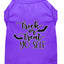 Halloween Pet Dog & Cat Shirt Screen Printed, "Trick Or Treat Yo' Self"