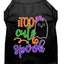 Halloween Pet Dog & Cat Shirt Screen Printed, "Too Cute To Spook - Girly Ghost"