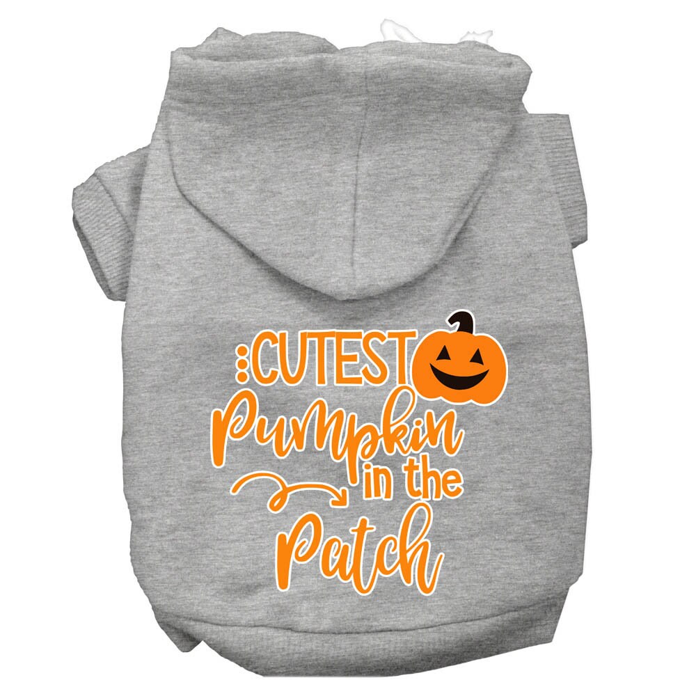 Halloween Pet, Dog & Cat Hoodie Screen Printed, "Cutest Pumpkin In The Patch"