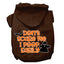 Halloween Pet, Dog & Cat Hoodie Screen Printed, "Don't Scare Me, I Poop Easily"