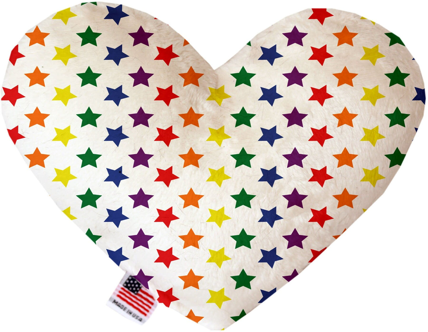 Pet and Dog Plush Heart or Bone Toy, "Rainbow Pride Group" (Available in different sizes, and 7 different pattern options!)