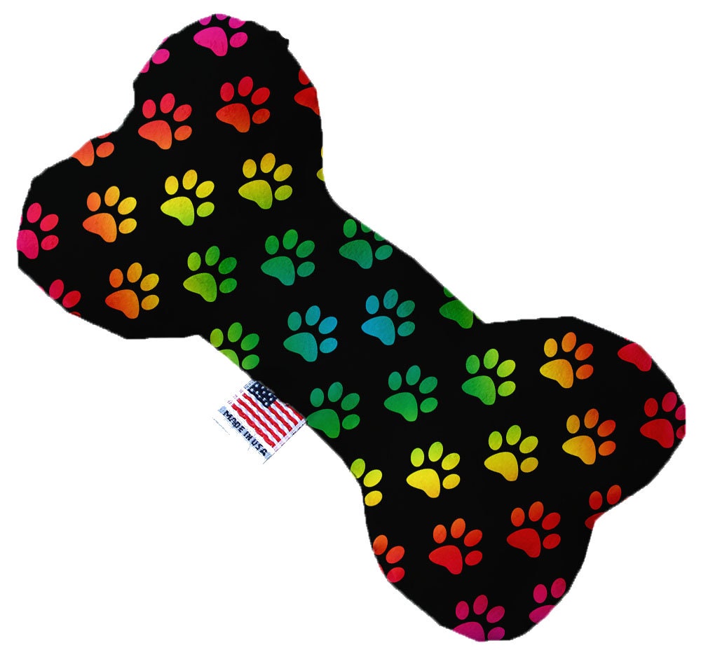 Pet and Dog Plush Heart or Bone Toy, "Rainbow Pride Group" (Available in different sizes, and 7 different pattern options!)