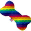 Pet and Dog Plush Heart or Bone Toy, "Rainbow Pride Group" (Available in different sizes, and 7 different pattern options!)