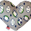 Pet and Dog Plush Heart or Bone Toy, "Sports Fan Group" (Available in different sizes, and 4 different pattern options!)