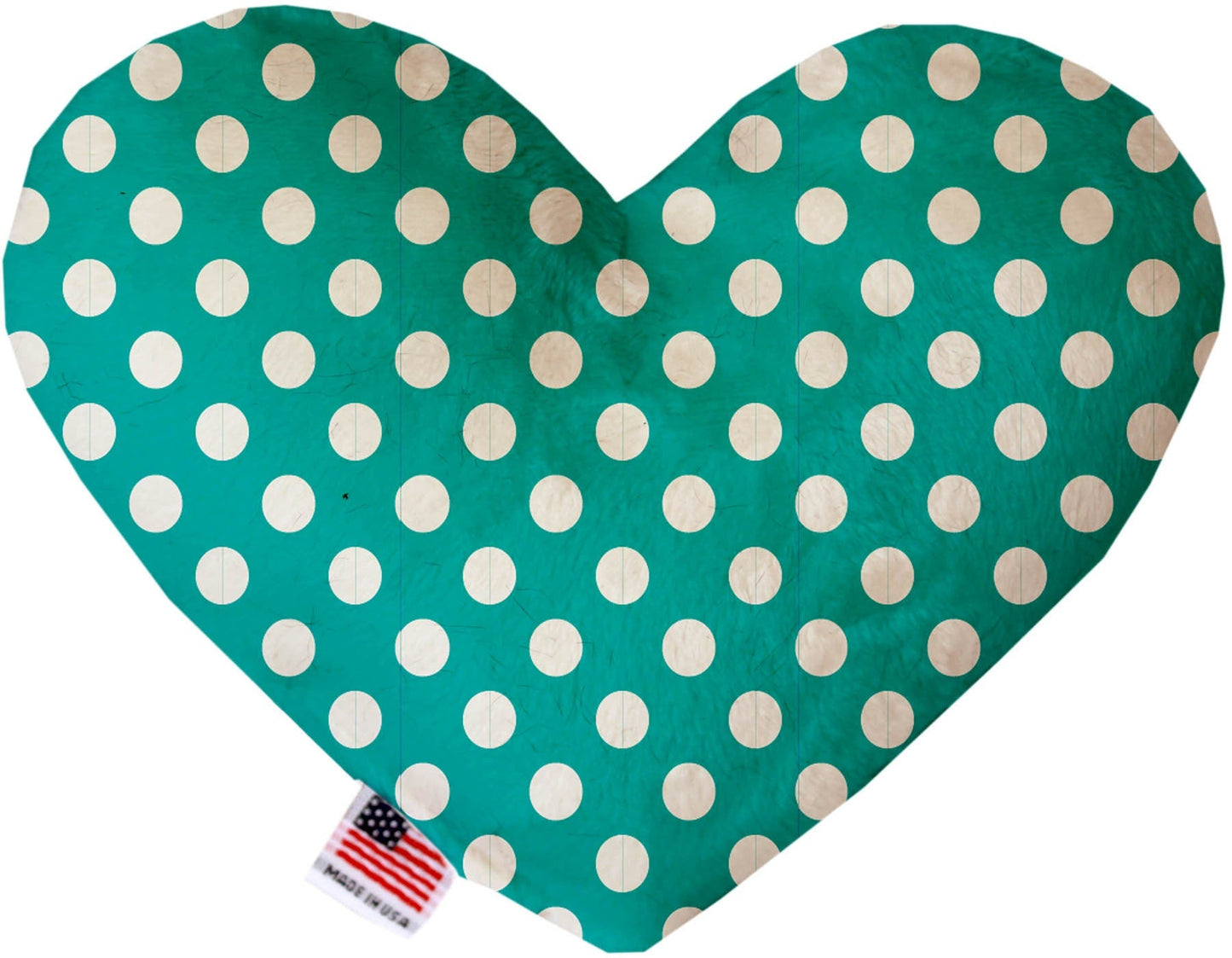 Pet and Dog Plush Heart or Bone Toy, "Swiss Dots Group" (Available in different sizes, and 10 different pattern options!)