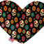 Pet and Dog Plush Heart or Bone Toy, "Skulls Group" (Available in different sizes, and 12 different pattern options!)