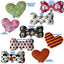 Pet and Dog Plush Heart or Bone Toy, "Dapper Dogs Group" (Available in different sizes, and 9 different pattern options!)