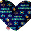 Pet and Dog Plush Heart or Bone Toy, "Hanukkah Group" (Available in different sizes, and 8 different pattern options!)