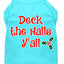 Christmas Pet Dog & Cat Shirt Screen Printed, "Deck The Halls, Y'all"