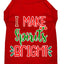 Christmas Pet Dog & Cat Shirt Screen Printed, "I Make Spirits Bright"