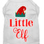 Christmas Pet Dog & Cat Shirt Screen Printed, "Little Elf"